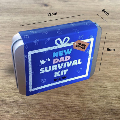 LittleMaylah™ New Dad Survival Kit Tin – Funny Gift for First-Time Fathers & Daddies-to-Be