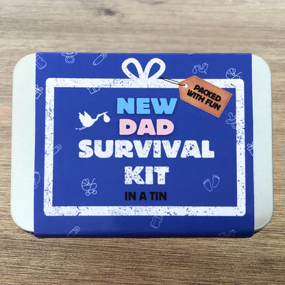 LittleMaylah™ New Dad Survival Kit Tin – Funny Gift for First-Time Fathers & Daddies-to-Be